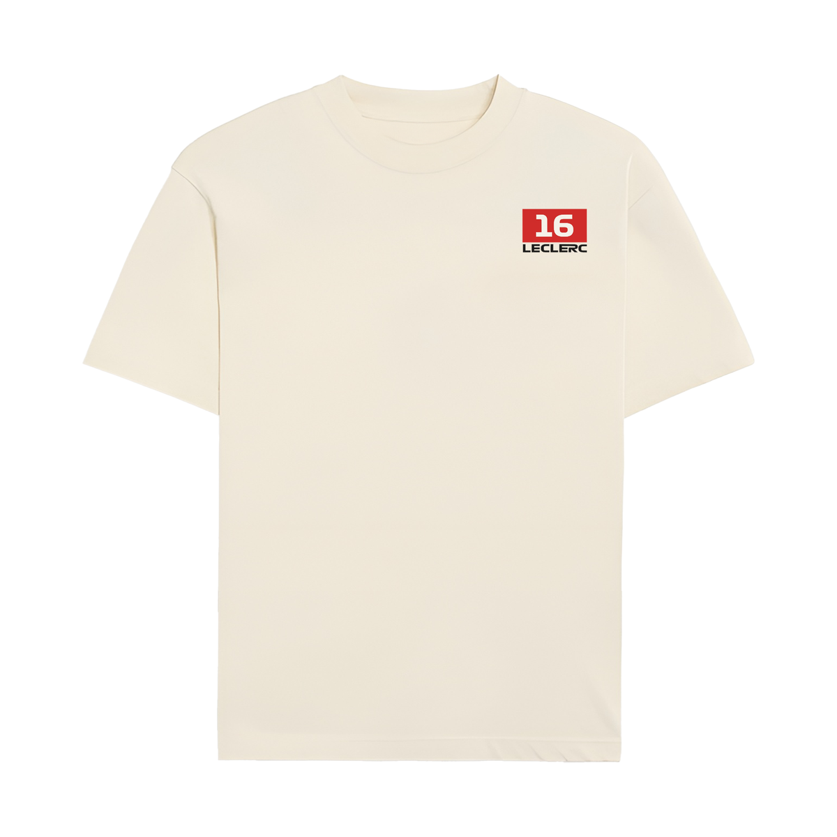 Leclerc Split Helmet Tee - Off-White front