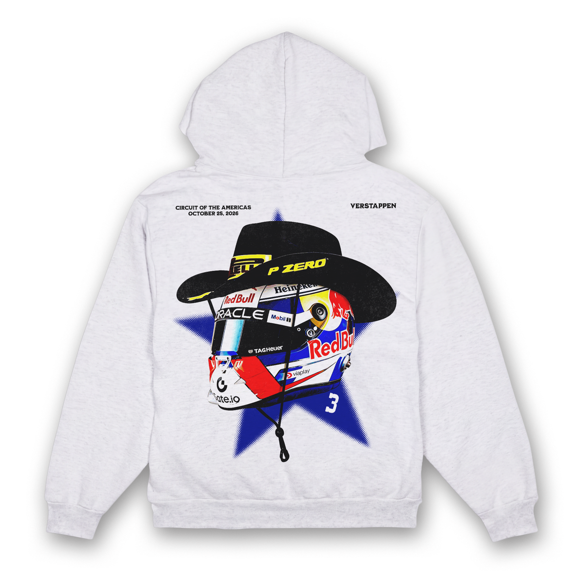 Max Cowboy Helmet Hoodie - Ash back