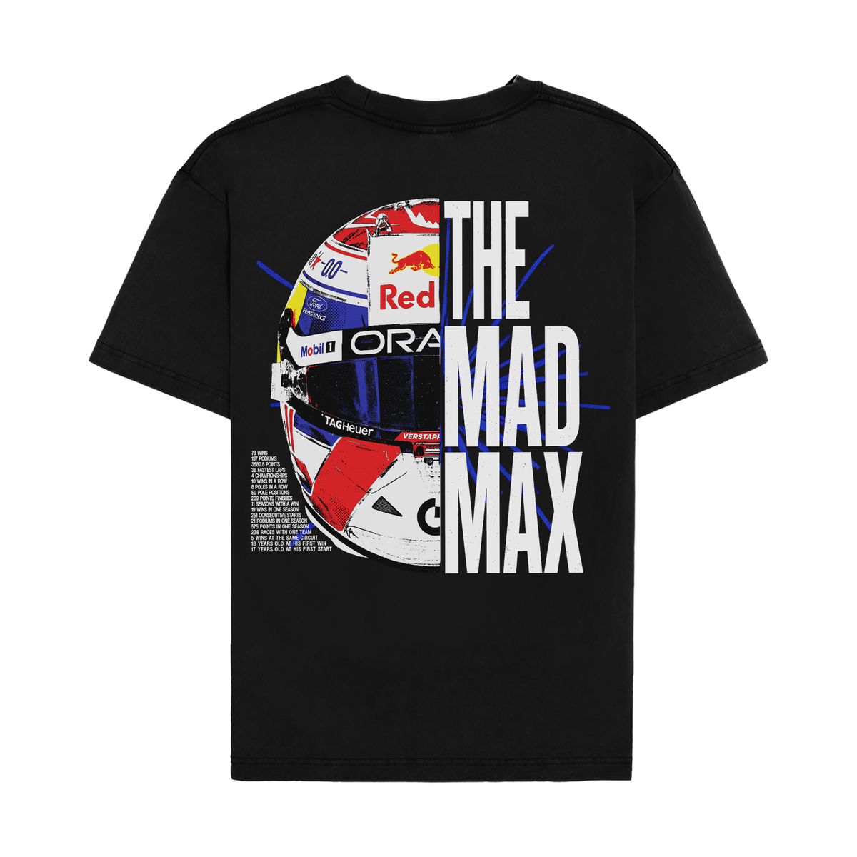 Max Split Helmet Tee - Black back