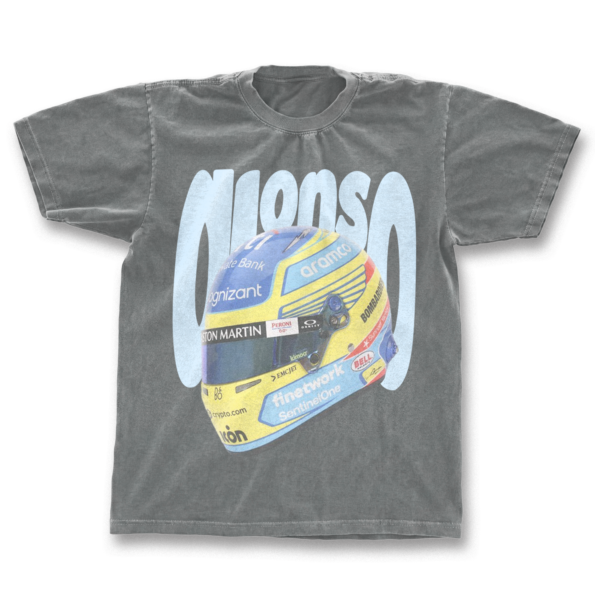 Fernando Alonso Helmet Graphic T-shirt