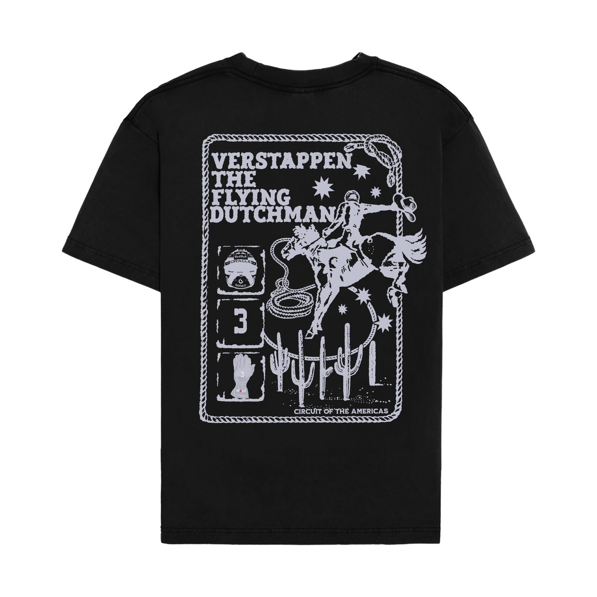 Verstappen Cowboy Tee - Black back