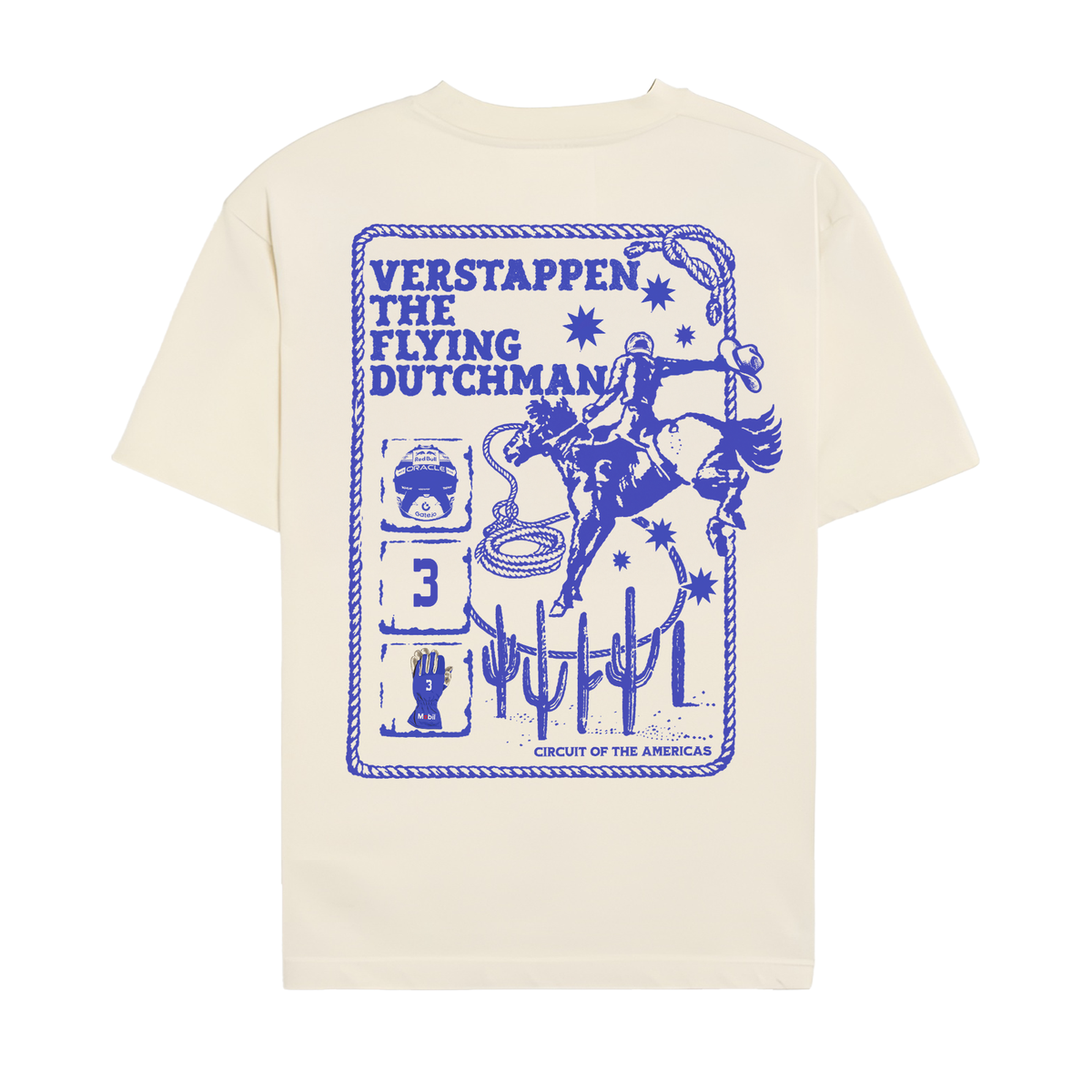 Verstappen Cowboy Tee - Off-White back