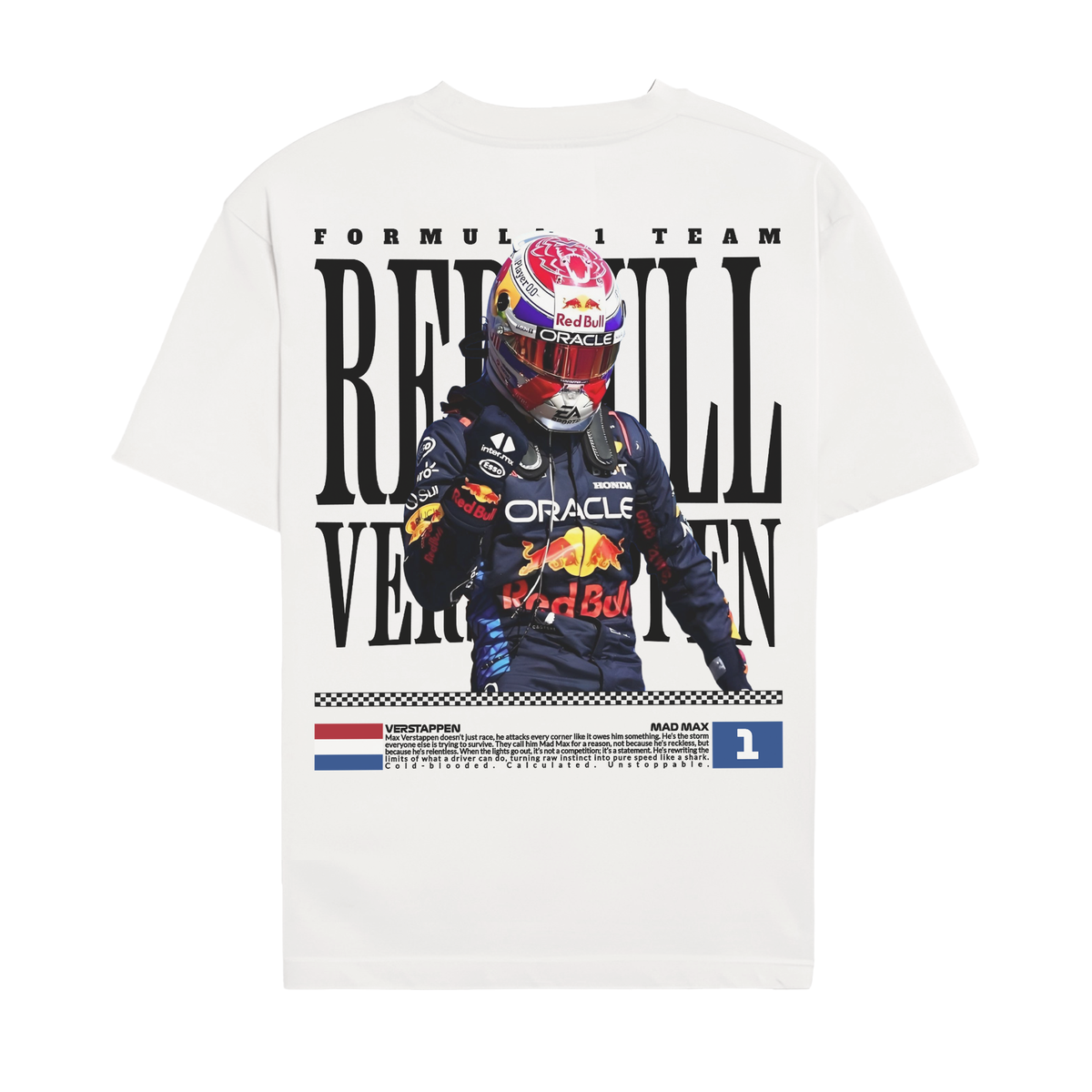 Verstappen Legacy Graphic Tee - White back