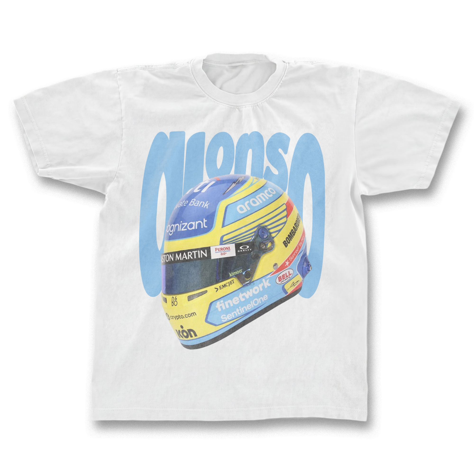 Fernando Alonso Helmet Graphic T-shirt