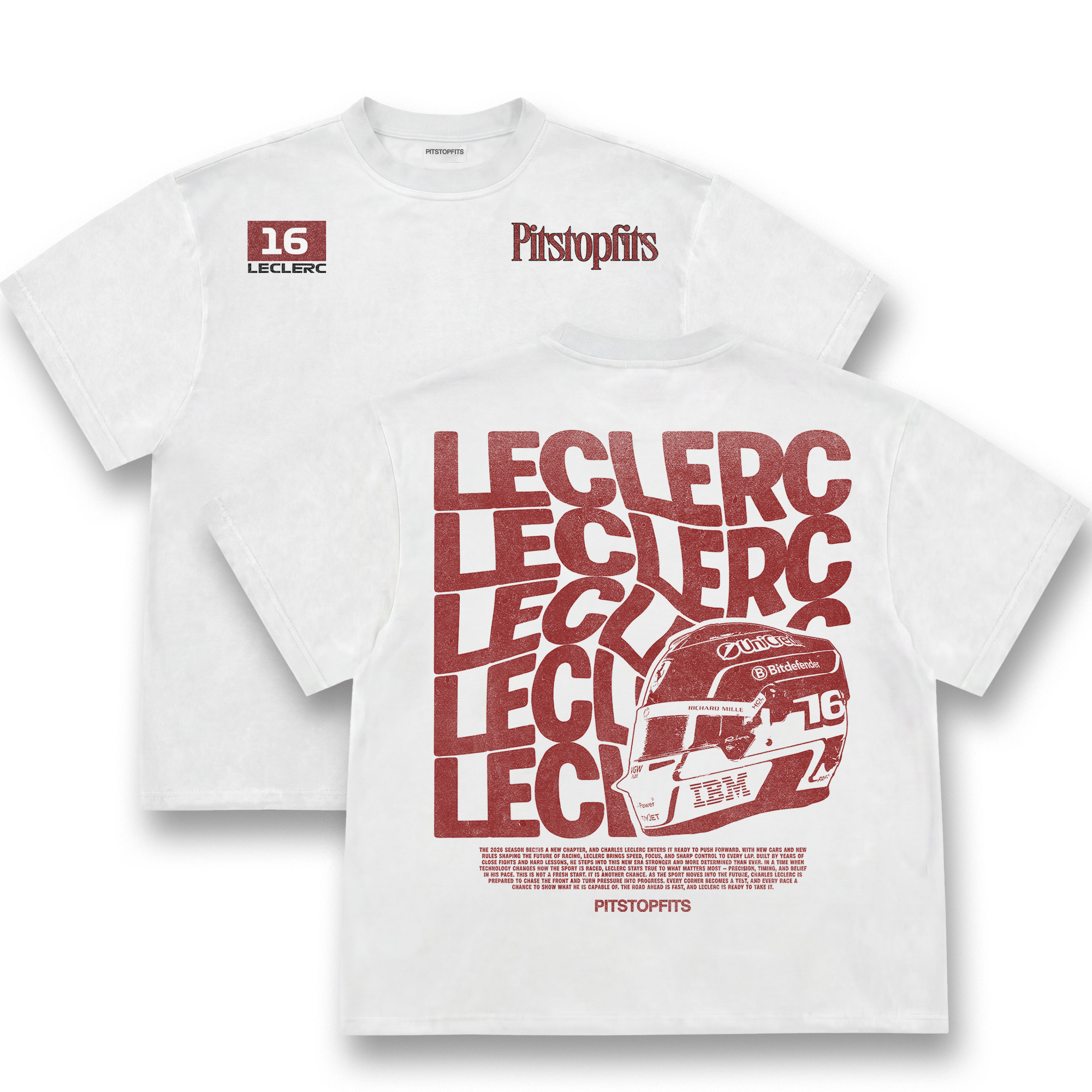 Leclerc Driver Helmet Tee