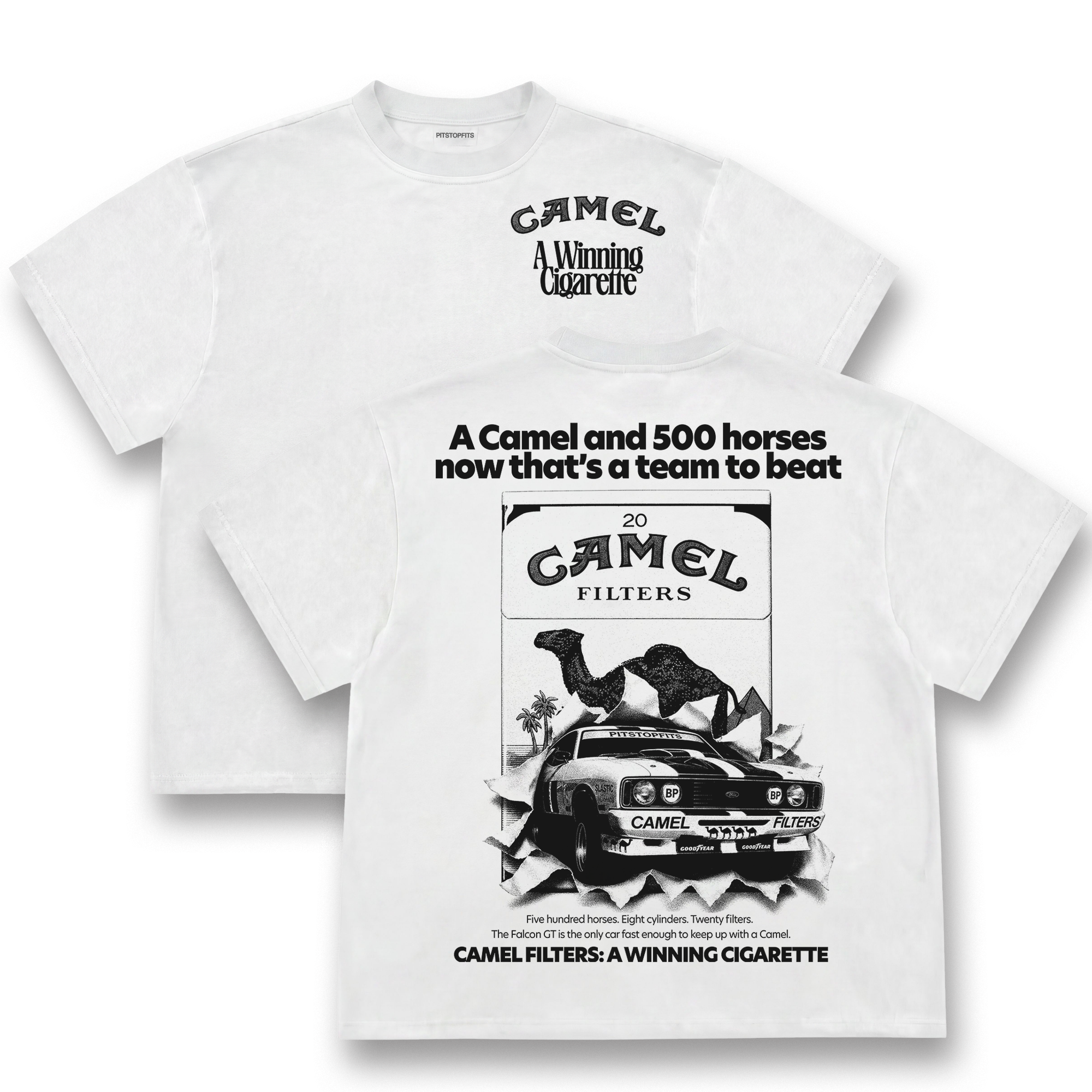 Camel Vintage Racing Graphic Tee